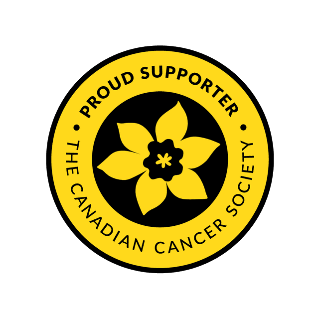 Proud supporter of the Canadian Cancer Society badge
